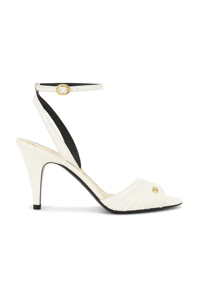 Valentino Garavani 85mm Ladycrush Sandals In Weiss
