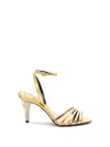 Valentino Adycrush 85 Heeled Sandals In Metallic