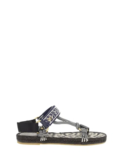 Valentino Garavani Valentino Lake Powell Leather-trim Sandal In Multi