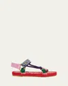 Valentino Garavani Lake Powell Sandal With Grape Embroidery 20mm Woman Multicolour 42