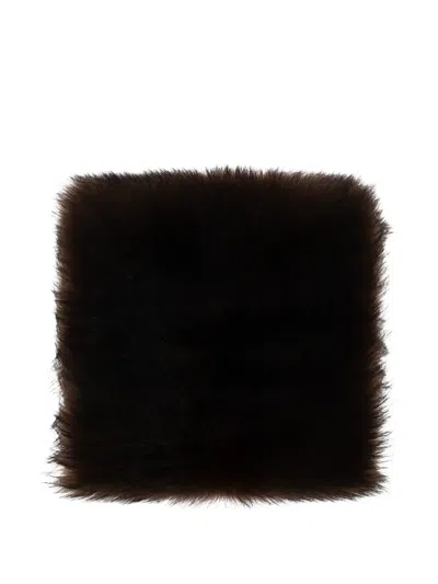 Valentino Garavani Lamb-fur Snood In Brown