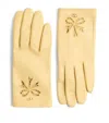Valentino Garavani Vlogo Signature Nappa Gloves Woman Multicolour 8 In Ivory