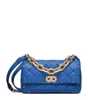 VALENTINO GARAVANI LAMBSKIN QUILTED ROCKSTUD SPIKE SHOULDER BAG