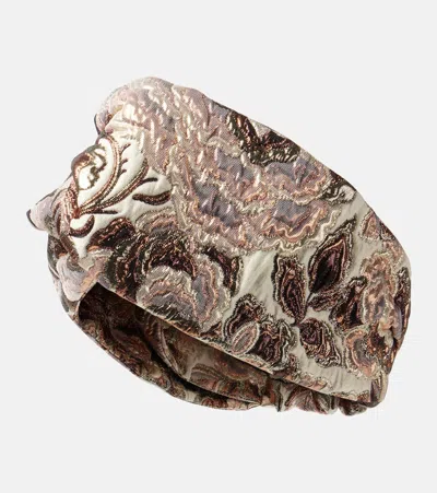 Valentino Garavani Haar-accessoire Aus Brokat In Multicolor