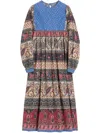 Valentino Voyage Imaginaire Dress In Blue