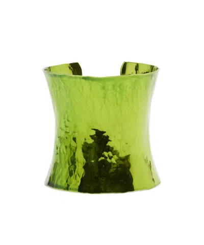 Valentino Garavani Laminated Bracelets In Green
