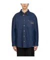 Valentino Denim Shirt With Long Sleeves And Chest Pocket In Blue