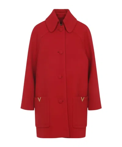 VALENTINO LAPEL LONG-SLEEVED COAT