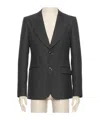 Valentino Lapel Long-sleeved Suit Jacket In Black