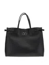 Valentino Black Antibes Large Shopping Bag
