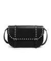 Valentino Large Rockstud Messenger Bag With Adaptable Strap In Black