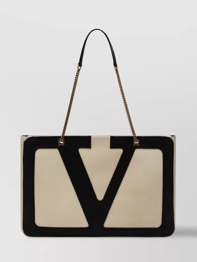 Valentino Garavani Large Superstar Bag Viva Panel Shape In Black
