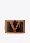 Valentino Black Nappa Leather Large Viva Superstar Shopping Bag