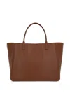 Valentino Large Vlogo Tote Bag In Braun
