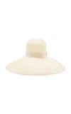 Valentino Garavani Large Woven Hat In White