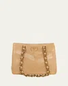 Valentino Garavani Laseine Small Nappa Leather Shopping Bag In Neutral
