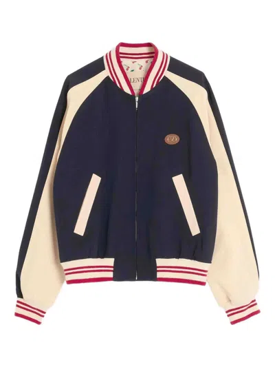 VALENTINO CHAQUETA BOMBER - AZUL