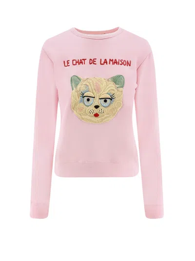 Valentino Le Chat De La Maison Cotton Sweatshirt