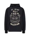 Valentino Garavani Sweatshirt With Le Chat De La Maison Patch In Black