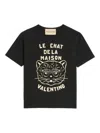 Valentino Garavani T-shirt With Le Chat De La Maison Print