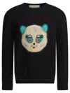 Valentino Wool Cotton Chat De La Maison Sweater In Black