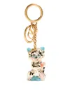 Valentino Le Chat De La Maison Keyring In Gold