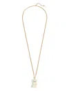 Valentino Multicolor Nylon And Metal Le Chat De La Maison Necklace In Gold