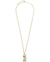 Valentino Multicolor Nylon And Metal Le Chat De La Maison Necklace In Gold