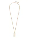 Valentino Multicolor Nylon And Metal Le Chat De La Maison Necklace In Gold