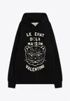 Valentino Garavani Sweatshirt With Le Chat De La Maison Patch In Black