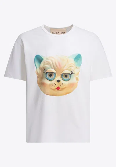 VALENTINO LE CHAT DE LA MAISON PRINTED T-SHIRT