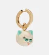 Valentino Multicolor Metal And Nylon Le Chat De La Maison Earring