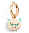 Valentino Multicolor Metal And Nylon Le Chat De La Maison Earring