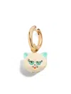 Valentino Multicolor Metal And Nylon Le Chat De La Maison Earring