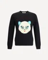 Valentino Garavani Sweater With Le Chat De La Maison Patch In Black