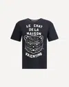 Valentino Garavani T-shirt With Le Chat De La Maison Print In Black