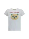 Valentino Silk T-shirt With Short Sleeves And Graphic Print In White