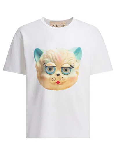 Valentino Le Chat De La Maison T-shirts White