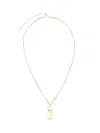 Valentino Multicolor Nylon And Metal Le Chat De La Maison Necklace In Gold
