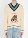 Valentino Le Chien De La Maison Wool Sweater In Neutral