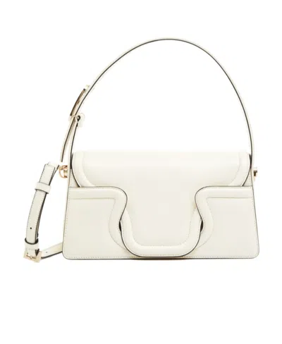 Valentino Garavani Vlogo Signature Shoulder Bag In White