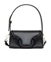 Valentino Sculpture Leather Shoulder Bag In Black