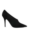 Valentino Suede Pointed Toe Stiletto Heel Pumps In Black