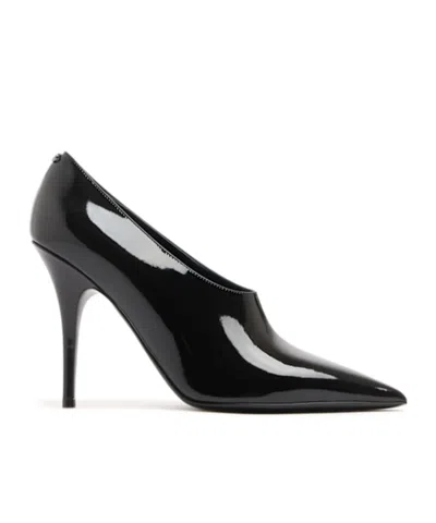 Valentino Garavani 105mm Le Salon Leather Pumps In Black