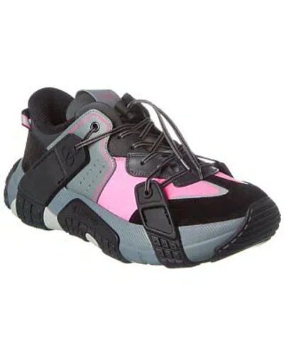 Pre-owned Valentino Garavani Valentino Leather & Suede Sneaker Men's In Pink