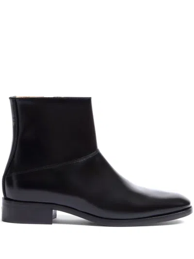 Valentino Garavani Pat Ankle Boots In Black