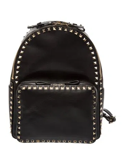 Pre-owned Valentino Garavani Leather Backpack In White