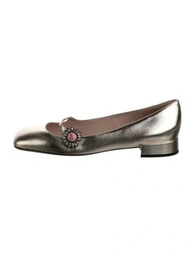 Pre-owned Valentino Garavani Leather Ballet Flats