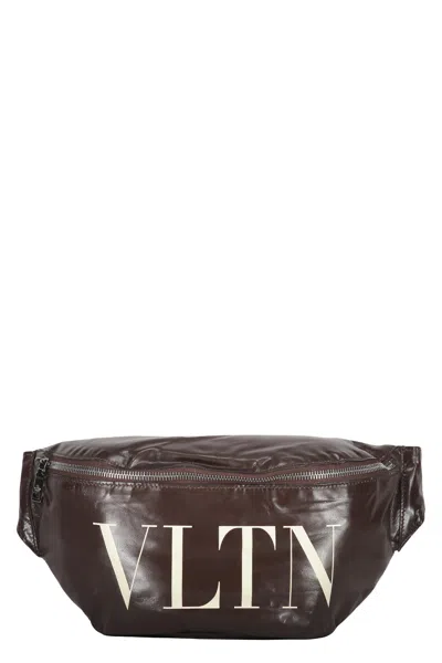Valentino Garavani Leather Belt Bag In Brown