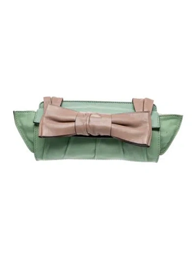 Pre-owned Valentino Garavani Leather Belt Bag In Green